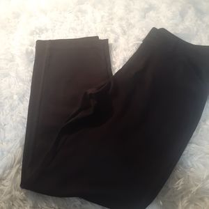 Womens Strechy Knit  Pants Straight Cut Pockets Black Size 14 Dress pants